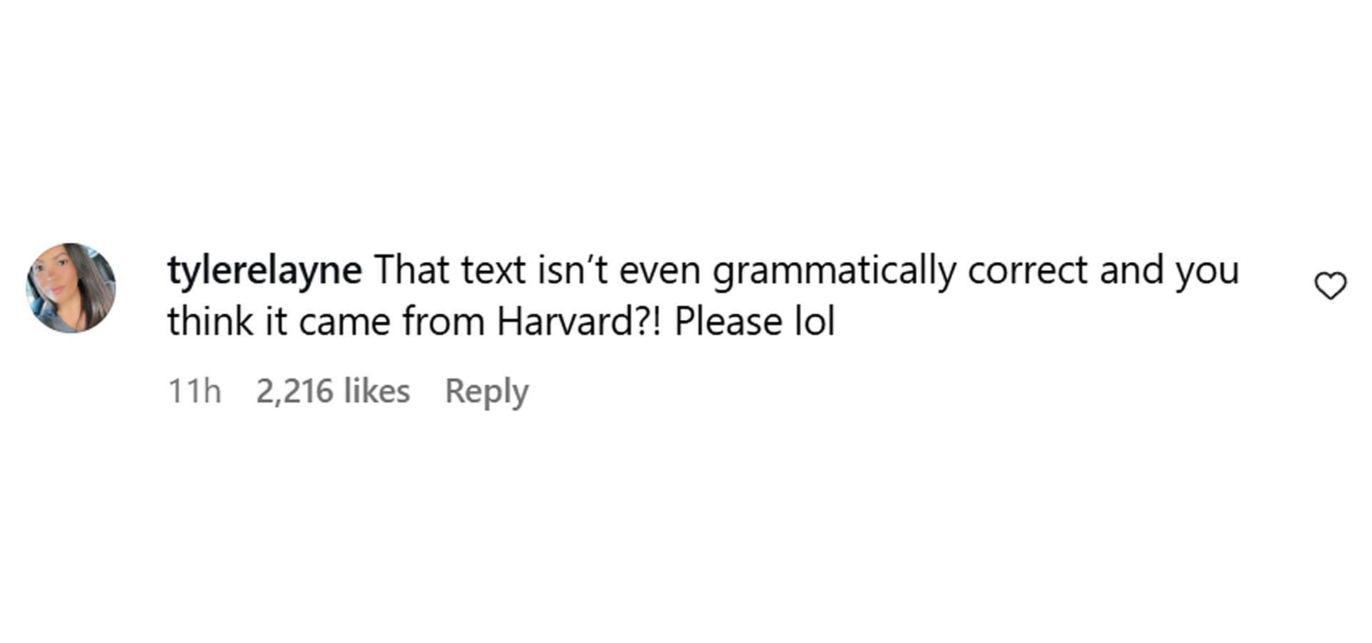 A comment reacting to the news (Image via Instagram/ @theshaderoom)